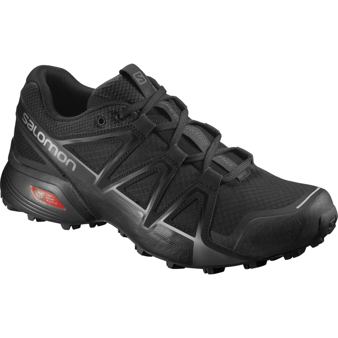 Zapatillas Trail Running Salomon Hombre Negras - Salomon Argentina SPEEDCROSS VARIO 2 ,592708-CJP